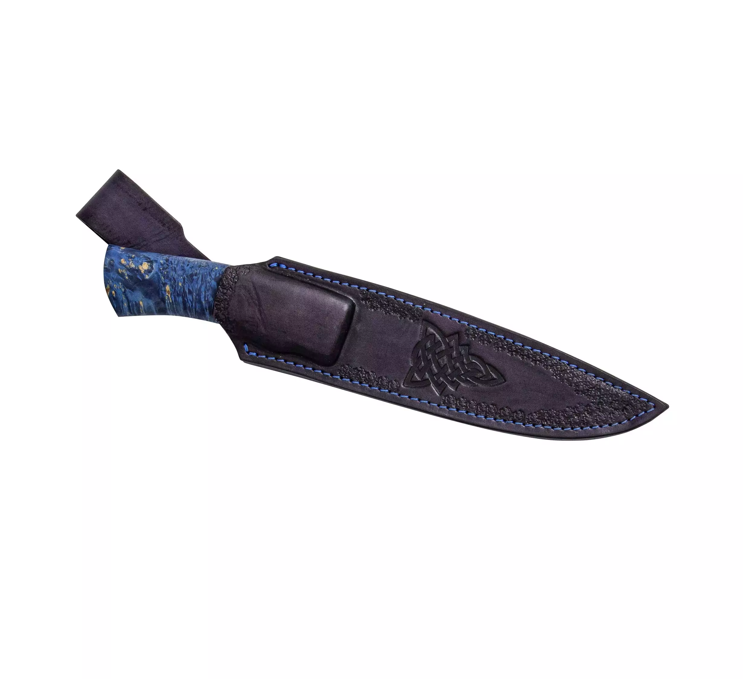 Нож Северный дух (сталь мозаичный дамаск, Проставка на рукоять ста