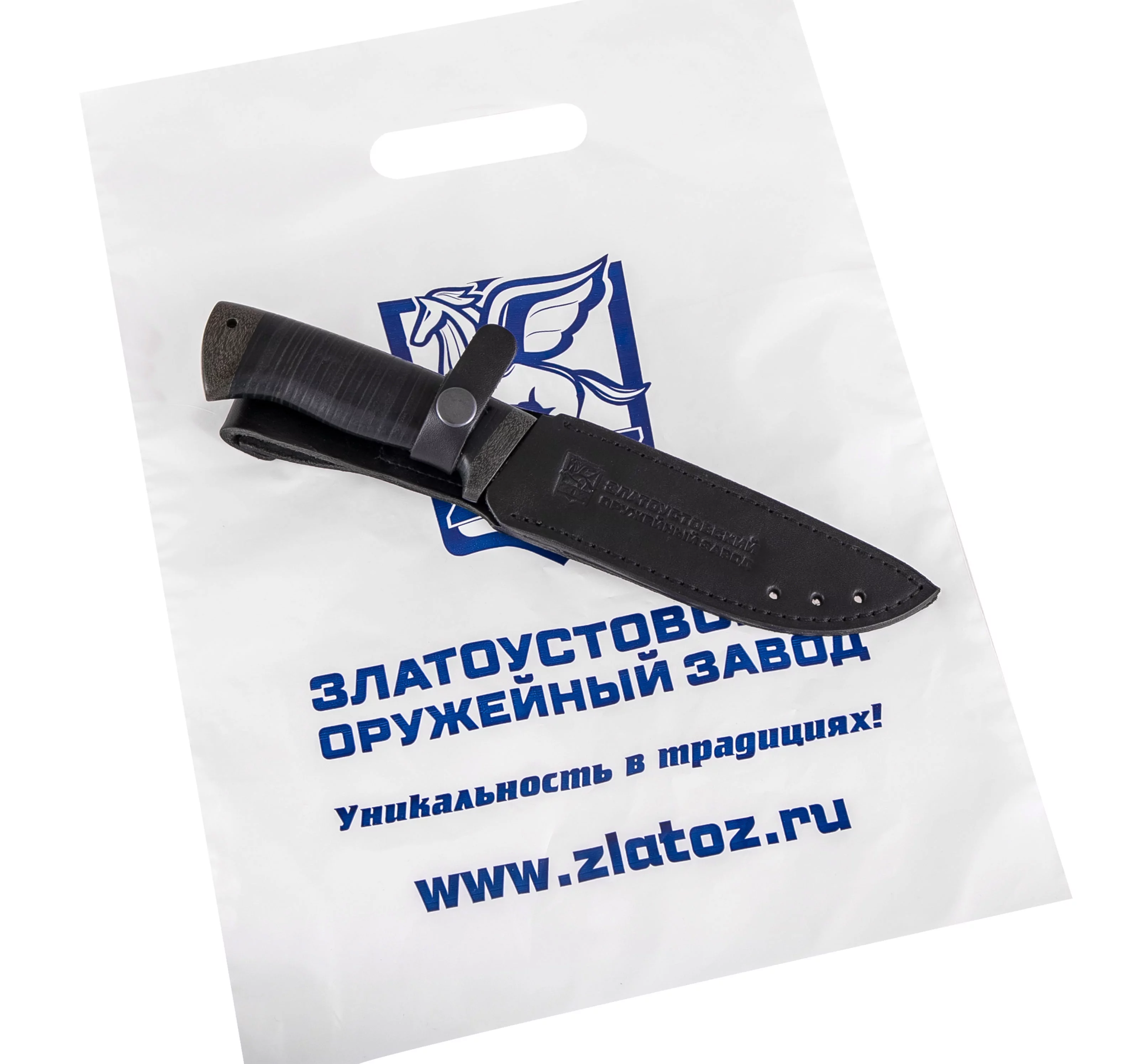 Нож Бекас сталь х12мф, кожа-текст. белый_2