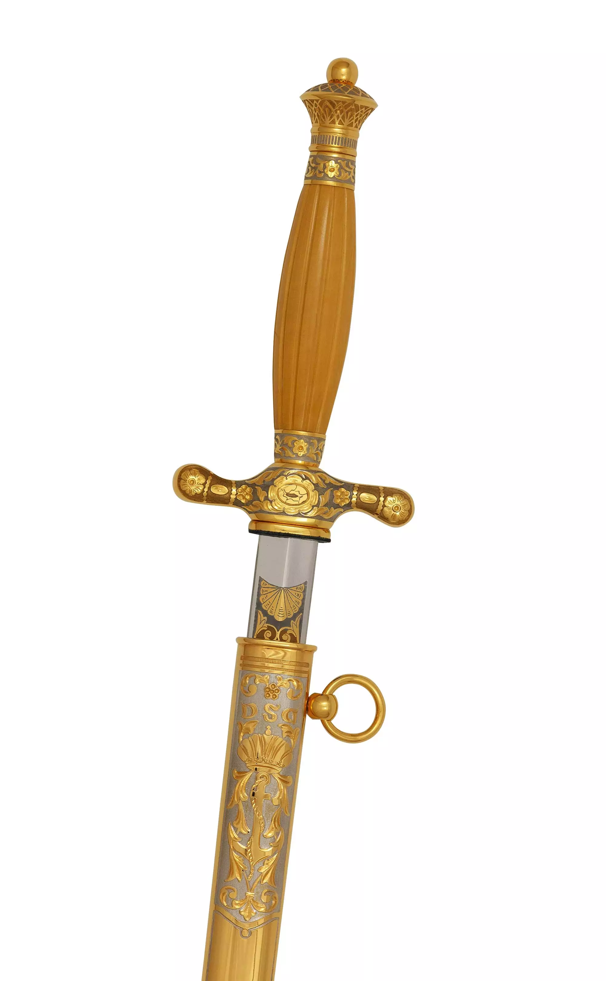 Кортик Адмиральский D.S.G. -Реплика (сталь нержавеющая ЭИ-107, рукоять самшит) 0З-00007259 (7)
