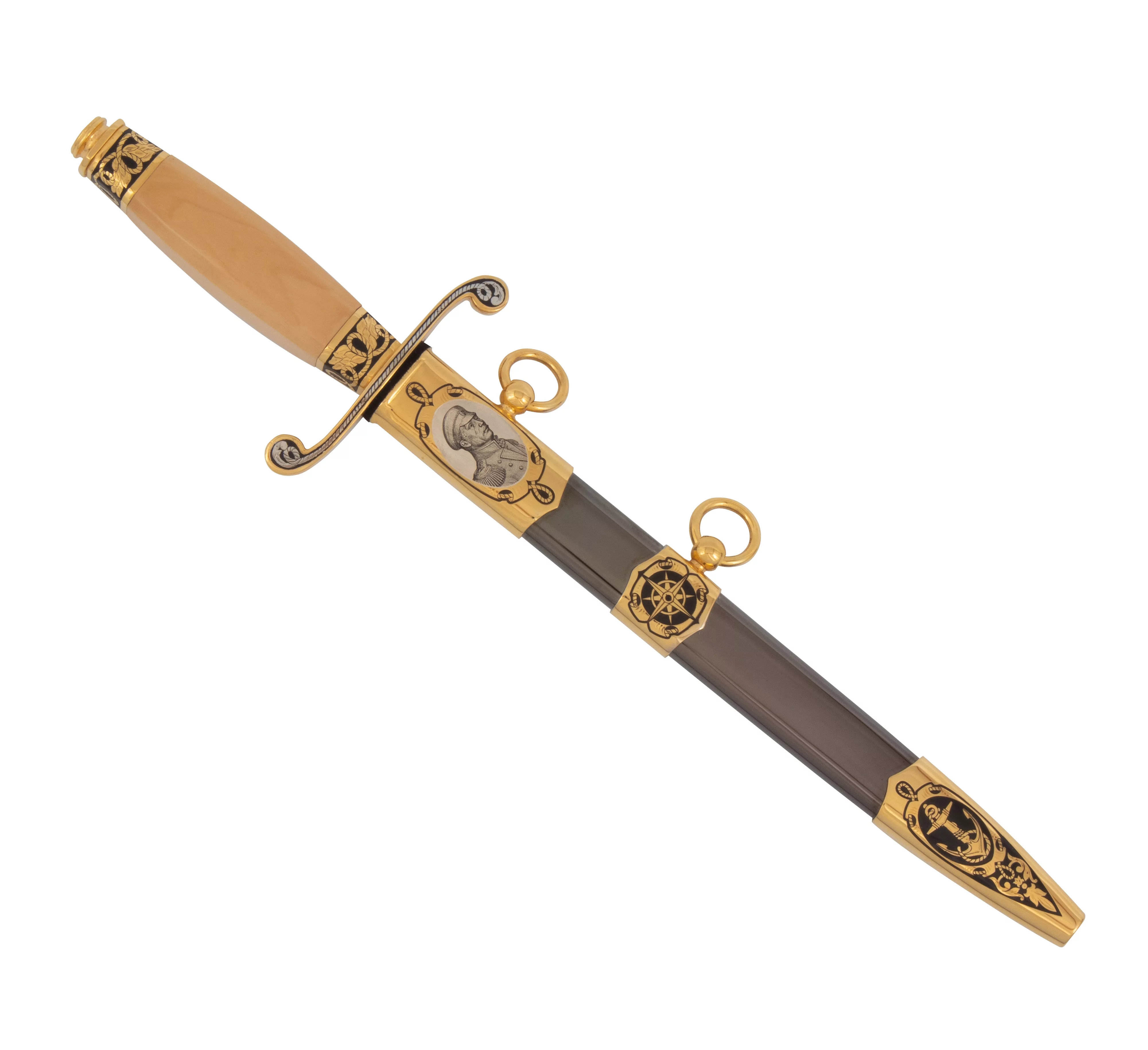 Кортик Офицерский Адмирал П.С. Нахимов (сталь ЭИ-107) 0З-00003265 (5)
