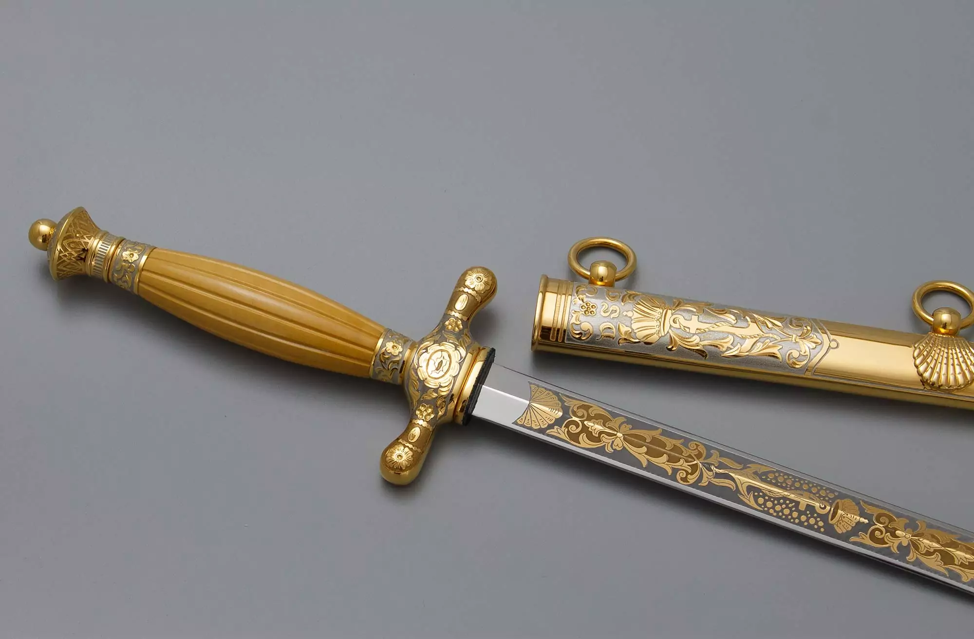 Кортик Адмиральский D.S.G. -Реплика (сталь нержавеющая ЭИ-107, рукоять самшит) 0З-00007259 (8)