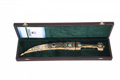 Кинжал бебут Восточная луна (сталь дамасская) 0С-00000886