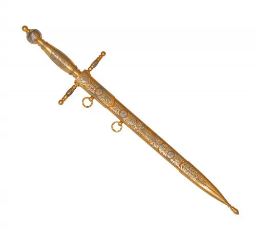 Кортик Адмиральский (сталь дамасская) 0Ц-00000528 (4)
