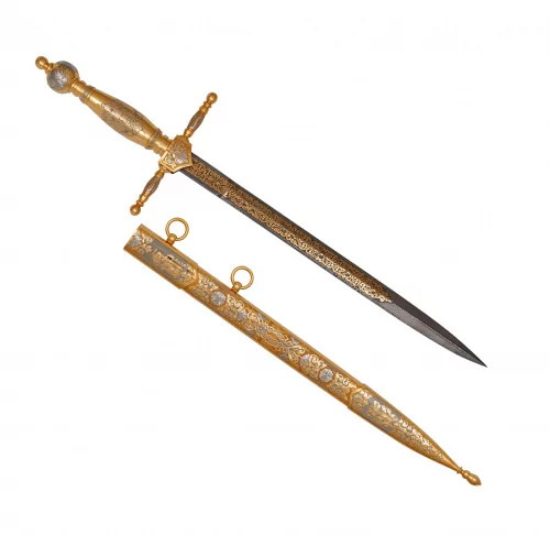 Кортик Адмиральский (сталь дамасская) 0Ц-00000528 (6)