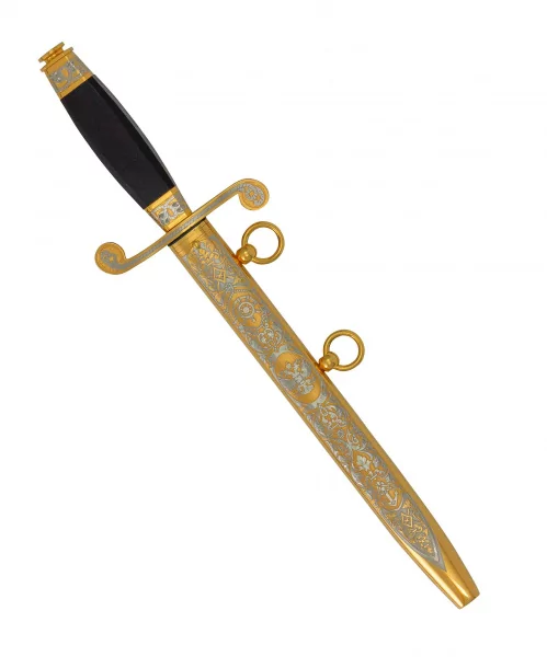 Кортик Офицерский Морской (сталь дамасская)  0Ц-00003576