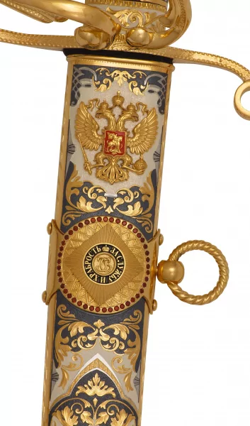 Сабля Офицерская наградная Кутузов М. И. СЕРЕБРО ( ЭИ-107) 0З-00007385 (4)